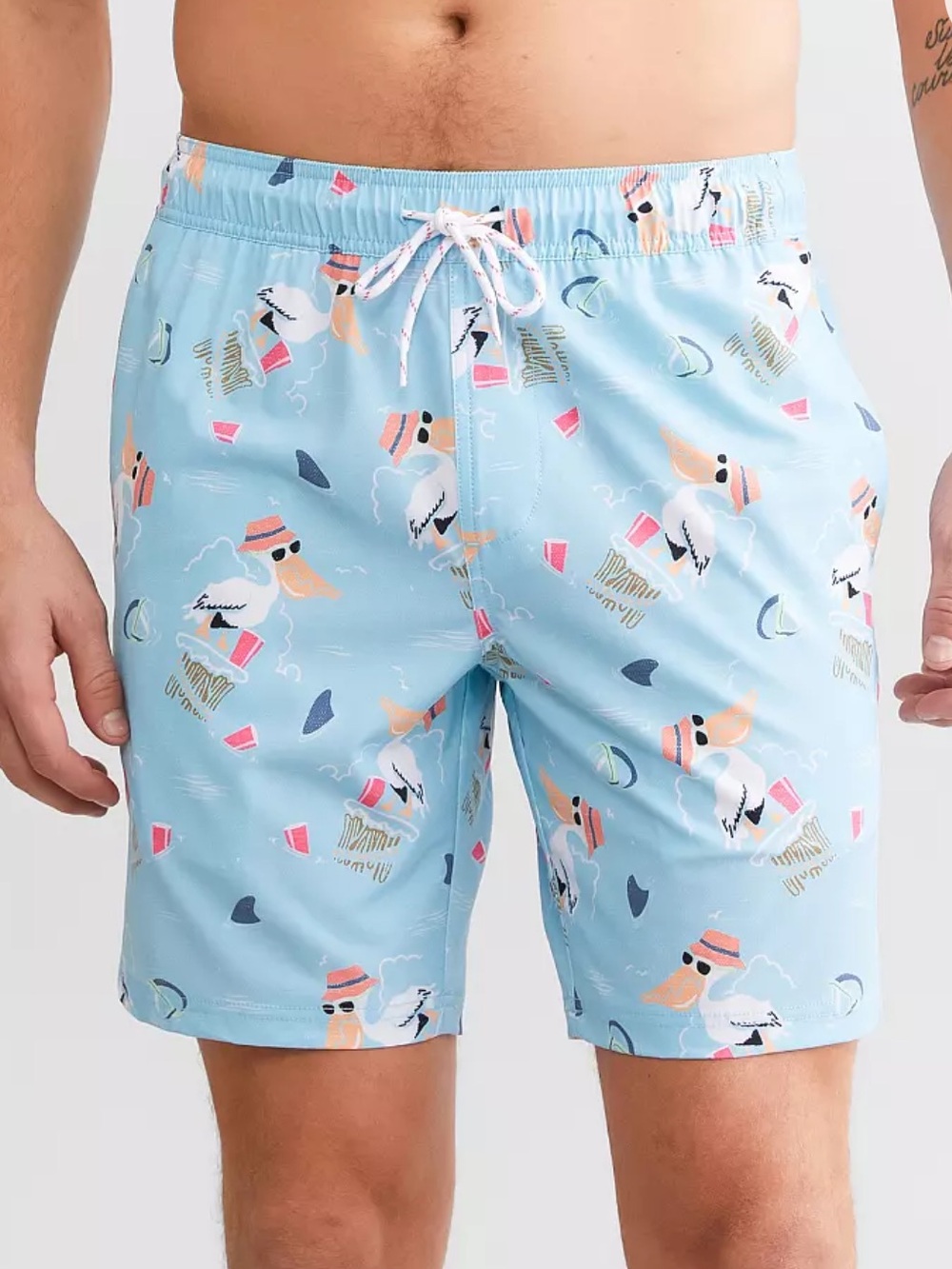 Buckle Depart West Men’s M Pelican Stretch Swim Trunks Unlined